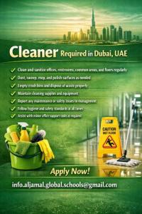 Cleaner Required in Dubai