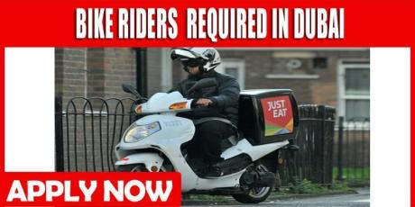 BIKE RIDERS REQUIRED IN DUBAI