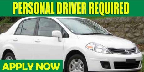 PERSONAL DRIVER REQUIRED