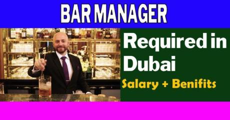 Bar Manager Required in Dubai