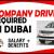 COMPANY DRIVER REQUIRED IN DUBAI