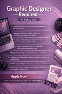 Graphic Designer Required in Dubai