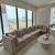 Customised luxury L shaped velvet sofa