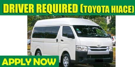 DRIVER REQUIRED (TOYOTA HIACE)