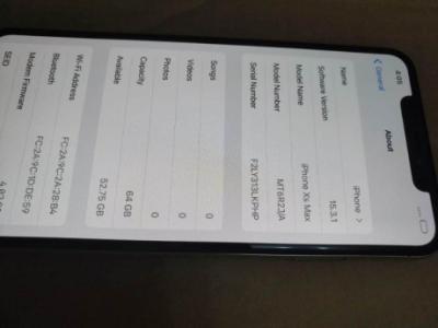 Iphone Xsmax 64 gb no Face ID available with 1 month warranty - Dubai