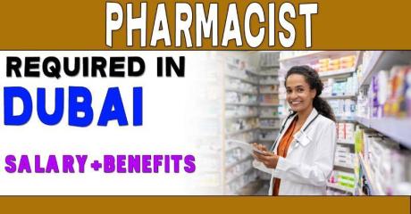 Pharmacist Required in Dubai