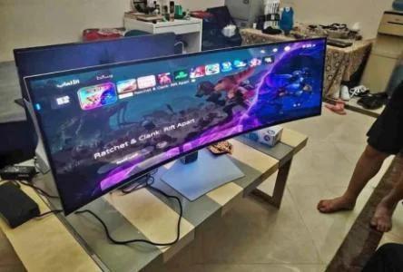 The Samsung Odyssey OLED G9 (G91SD) is a massive 49-inch ultrawide curved gaming monitor
