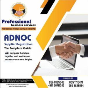 GET IN TOUCH WITH US TODAY FOR ADNOC REGISTRATION SERVICES IN ABU DHABI, UAE