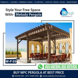 Pergola in Dubai | Aluminium Pergola in Dubai | WPC Pergola Suppliers in Dubai