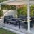 Aluminium pergola with sofa set