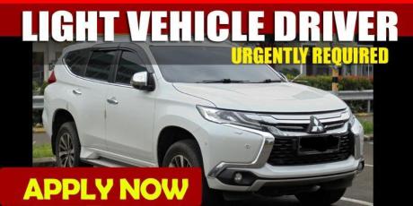 URGENTLY REQUIRED LIGHT VEHICLE DRIVER