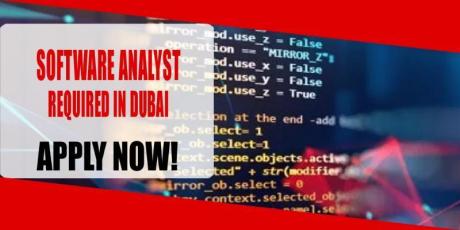 SOFTWARE ANALYST REQUIRED IN DUBAI