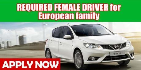 Require FEMALE DRIVER for European family