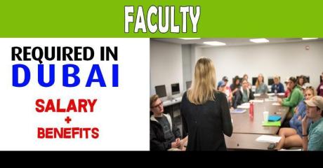Faculty - Industrial Engineering Required in Dubai