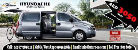 Hyundai H1 9 Seater, Full Option, Automaticnow on promotion for just AED 3000 per month