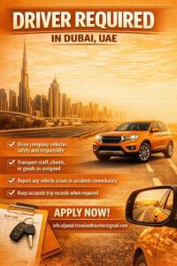 Driver Required in Dubai