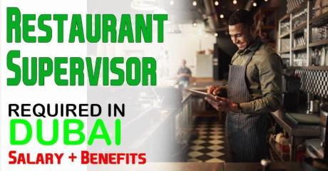 Restaurant Supervisor Required in Dubai