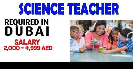 Science Teacher Required in Dubai