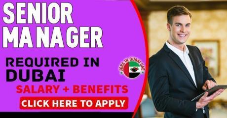 Senior Manager, Tourism Development Required in Dubai