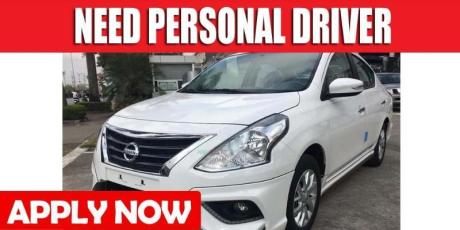 NEED PERSONAL DRIVER