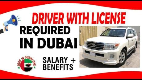 DRIVER WITH LICENSE REQUIRED IN DUBAI