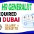 Human Resources Generalist Required in Dubai
