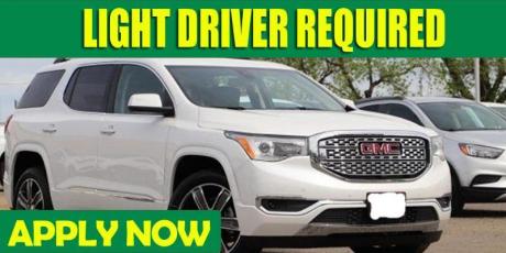 LIGHT DRIVER REQUIRED