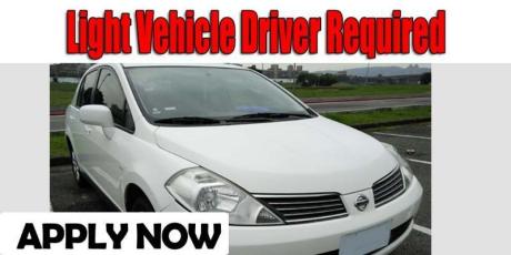 Light Vehicle Driver Required
