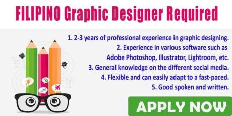FILIPINO Graphic Designer Required