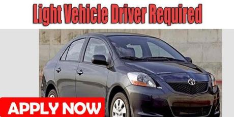 Light Vehicle Driver Required