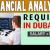 Financial Analyst Required in Dubai