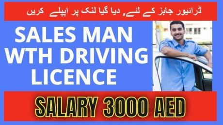 SALESMAN WITH DRIVING LICENCE