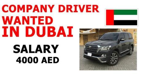 COMPANY DRIVER WANTED IN DUBAI