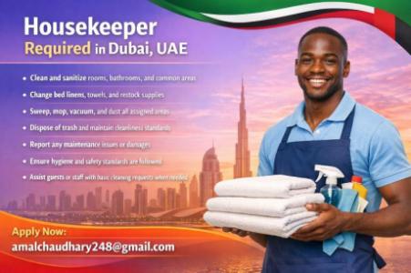 Housekeeper Required in Dubai