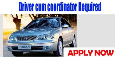 Driver cum coordinator Required
