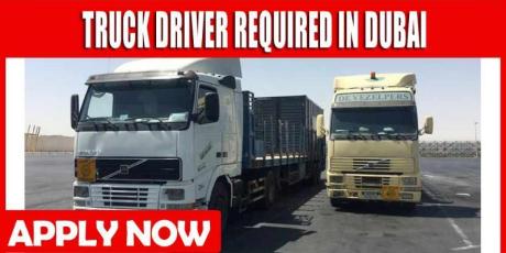 TRUCK DRIVER REQUIRED IN DUBAI