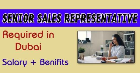 Senior Sales Representative Required in Dubai