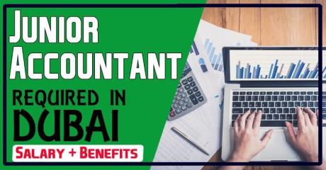 Junior Accountant Required in Dubai