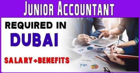 Junior Accountant Required in Dubai -