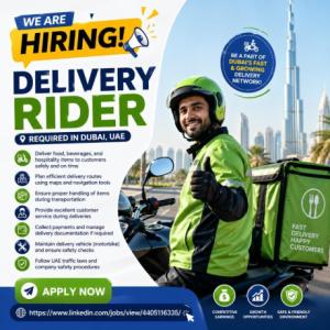 Delivery Rider Required in Dubai