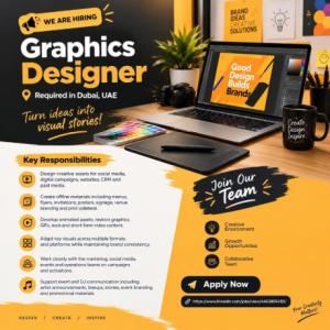 Graphics Designer Required in Dubai