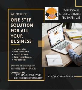 Business Startup & PRO Services in Abu Dhabi UAE