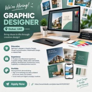 Graphic Designer Required in Dubai