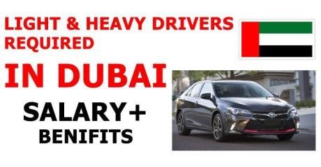 LIGHT & HEAVY DRIVERS REQUIRED IN DUBAI
