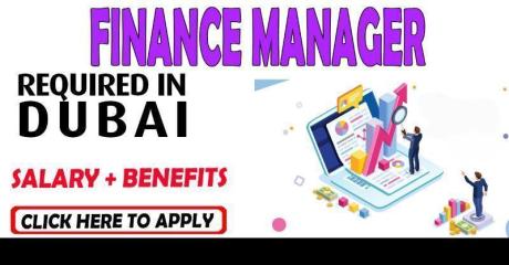 Finance Manager Required in Dubai
