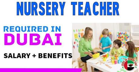 Nursery Teacher Required in Dubai
