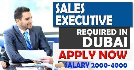 SALES EXECUTIVE REQUIRED IN DUBAI