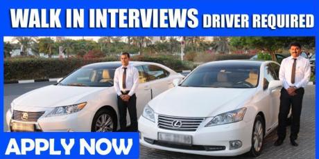 WALK IN INTERVIEWS DRIVER REQUIRED IN DUBAI