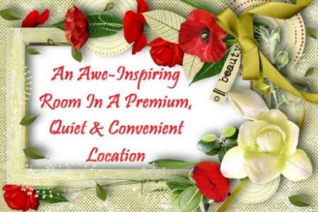 An Awe-Inspiring Room In A Premium, Quiet & Convenient Location