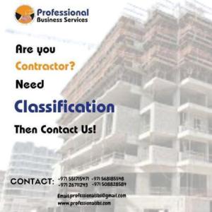 ARE YOU A CONTRACTOR IN NEED OF CLASSIFICATION? CONTACT US!